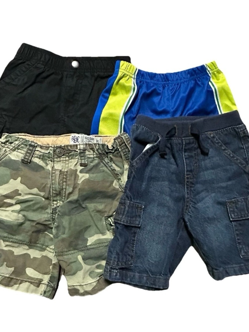 Toddler Boy Shorts Camouflage Jean Shorts Khaki Size 3T